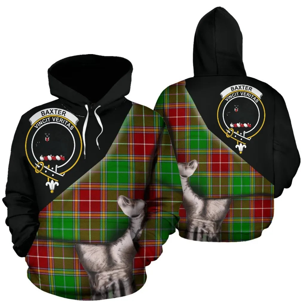 Printivon Baxter Modern Tartan Clan Crest Hoodie Patronage