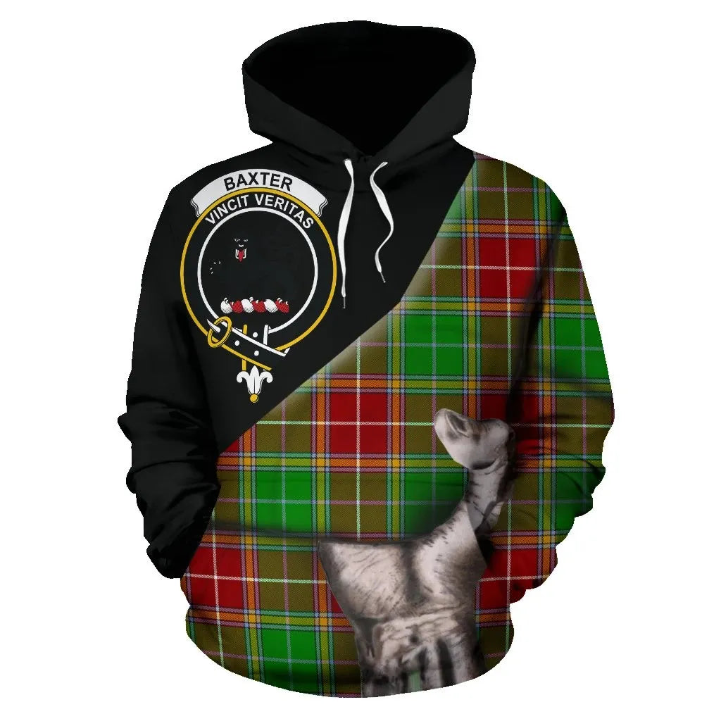 Printivon Baxter Modern Tartan Clan Crest Hoodie Patronage