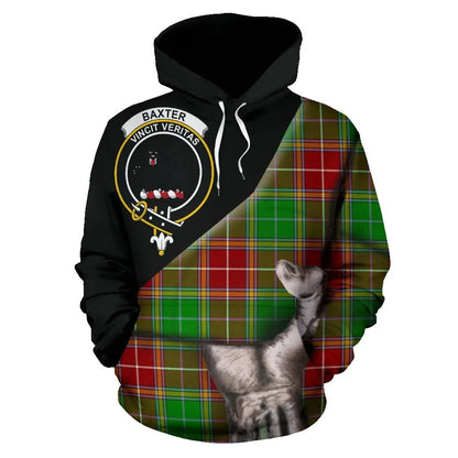 Printivon Baxter Modern Tartan Clan Crest Hoodie Patronage