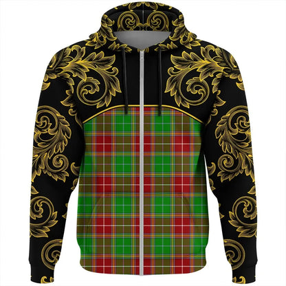 Printivon Baxter Modern Tartan Clan Crest Zip Hoodie Empire I