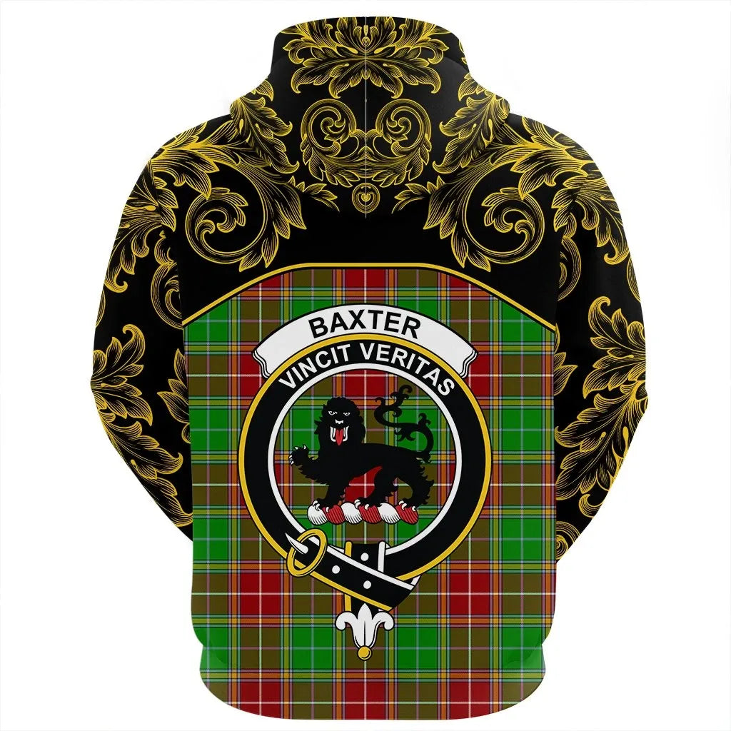 Printivon Baxter Modern Tartan Clan Crest Zip Hoodie Empire I