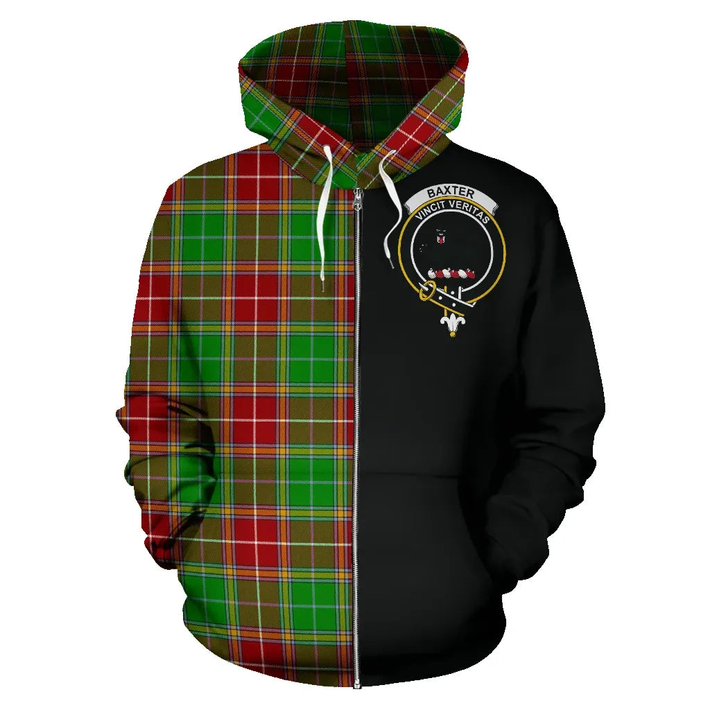 Printivon Baxter Modern Tartan Hoodie Half Of Me