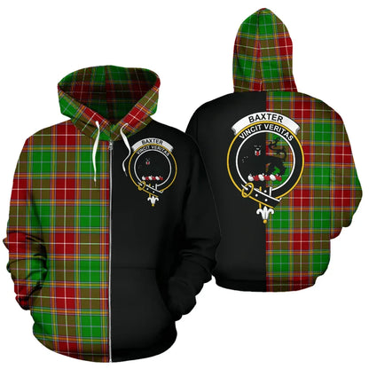 Printivon Baxter Modern Tartan Hoodie Half Of Me