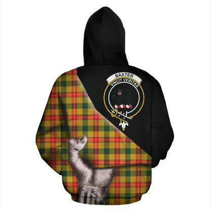 Printivon Baxter Tartan Clan Crest Hoodie Patronage