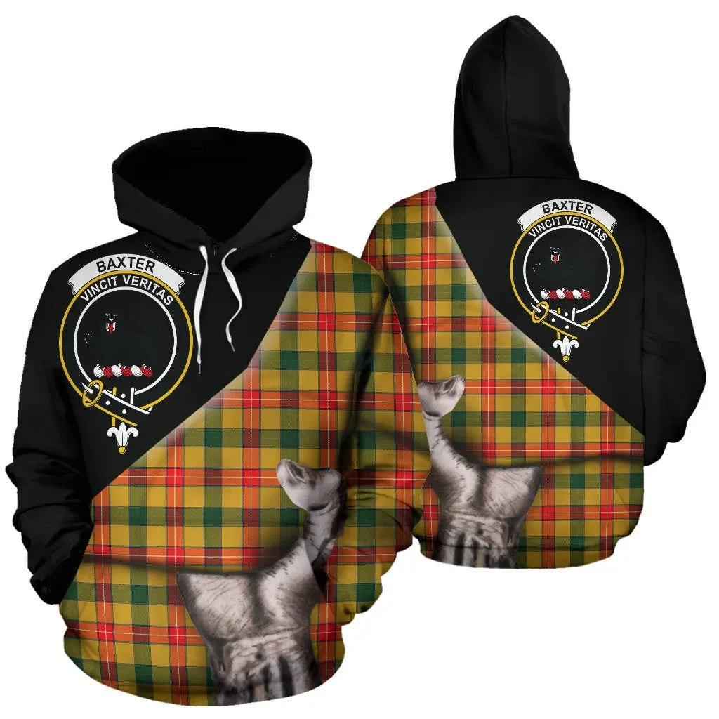 Printivon Baxter Tartan Clan Crest Hoodie Patronage
