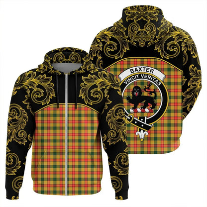 Printivon Baxter Tartan Clan Crest Zip Hoodie Empire I