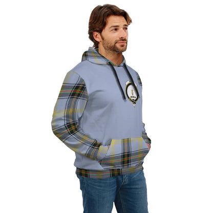 Printivon Bell Clans Tartan All Over Hoodie Sleeve Color