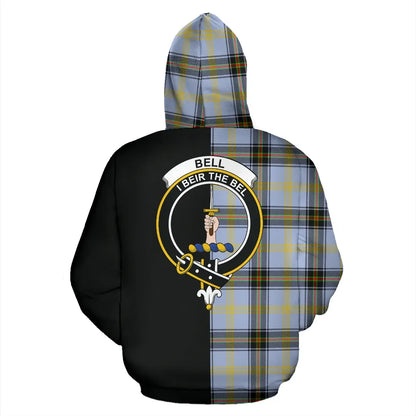 Printivon Bell Of The Borders Tartan Hoodie Half Of Me