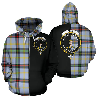 Printivon Bell Of The Borders Tartan Hoodie Half Of Me
