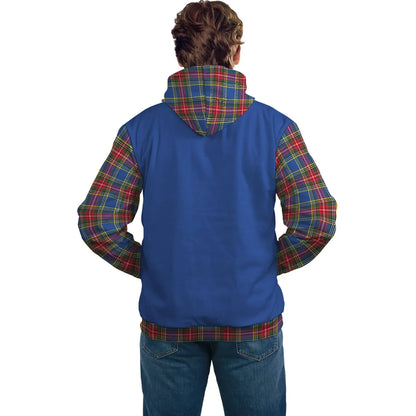 Printivon Bethune Clans Tartan All Over Hoodie Sleeve Color