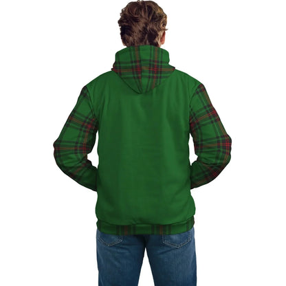 Printivon Beveridge Clans Tartan All Over Hoodie Sleeve Color