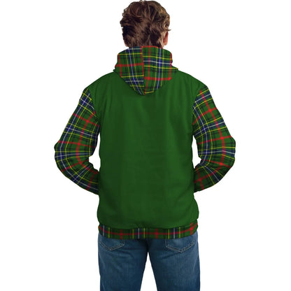 Printivon Bisset Clans Tartan All Over Hoodie Sleeve Color