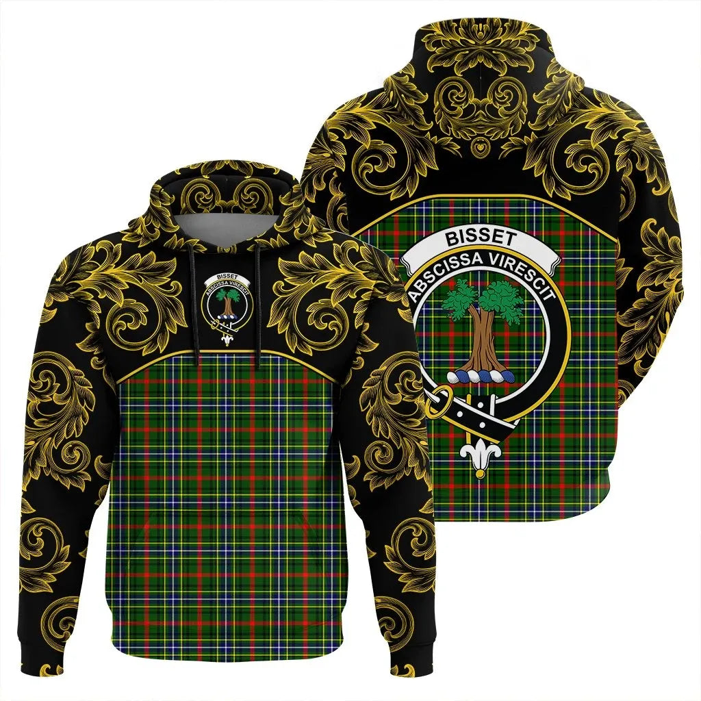 Printivon Bisset Tartan Clan Crest Hoodie Empire I