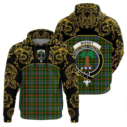 Printivon Bisset Tartan Clan Crest Hoodie Empire I