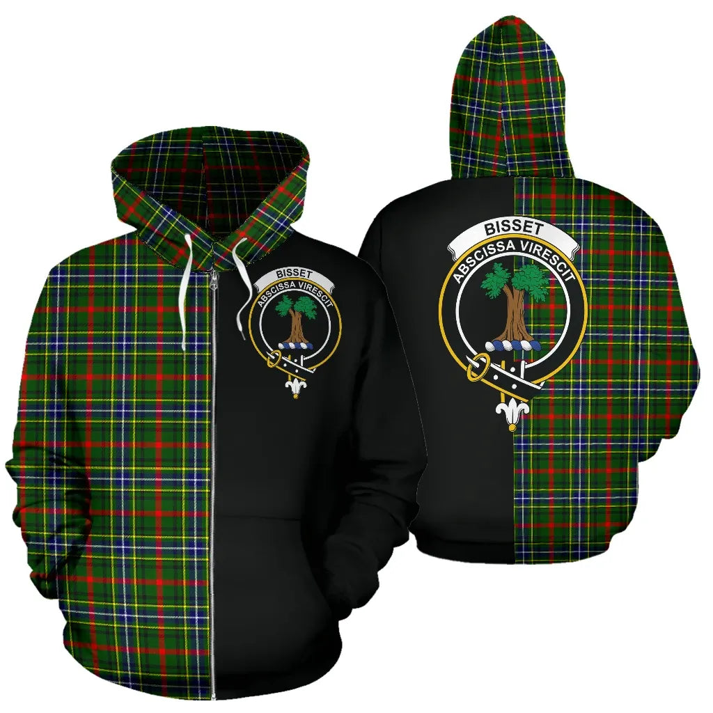 Printivon Bisset Tartan Hoodie Half Of Me