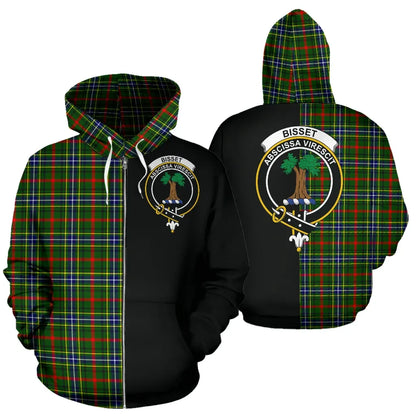 Printivon Bisset Tartan Hoodie Half Of Me