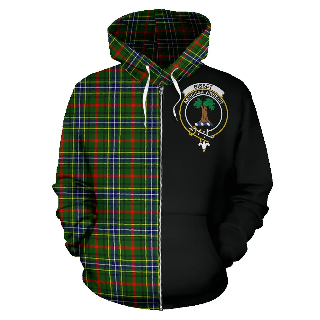 Printivon Bisset Tartan Hoodie Half Of Me
