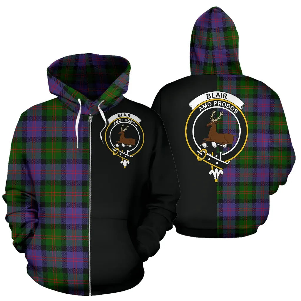Printivon Blair Modern Tartan Hoodie Half Of Me