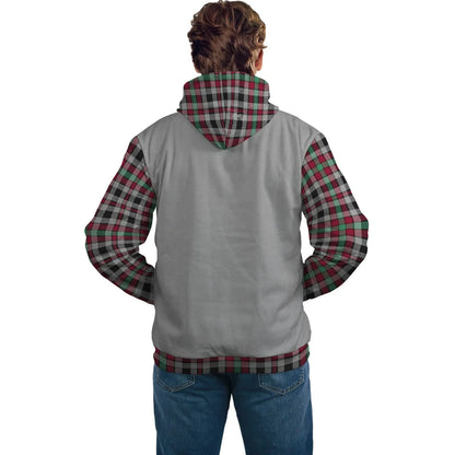 Printivon Borthwick Clans Tartan All Over Hoodie Sleeve Color