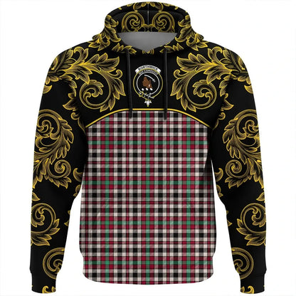 Printivon Borthwick Dress Ancient Tartan Clan Crest Hoodie Empire I