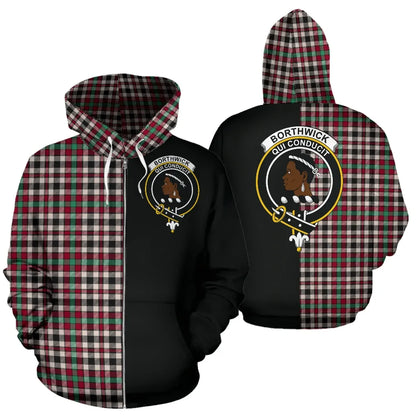 Printivon Borthwick Dress Ancient Tartan Hoodie Half Of Me