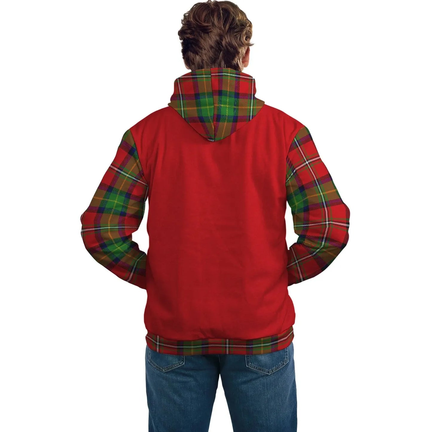 Printivon Boyd Clans Tartan All Over Hoodie Sleeve Color
