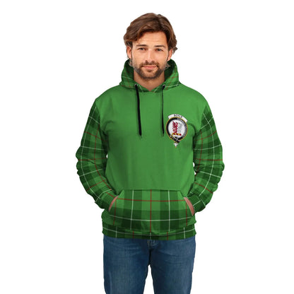 Printivon Boyle Clans Tartan All Over Hoodie Sleeve Color