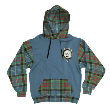 Printivon Brisbane Clans Tartan All Over Hoodie Sleeve Color