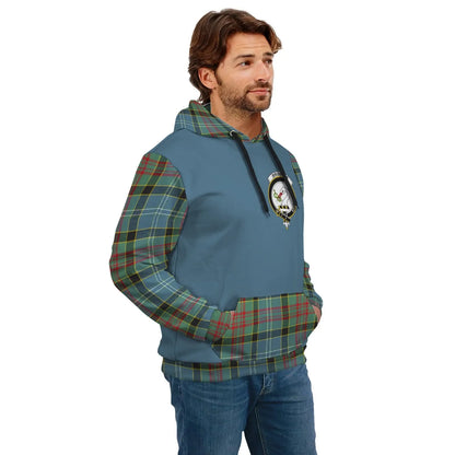 Printivon Brisbane Clans Tartan All Over Hoodie Sleeve Color