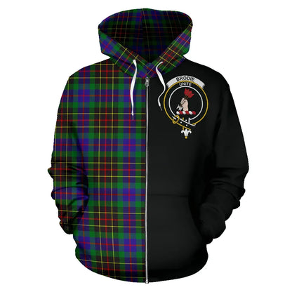 Printivon Brodie Hunting Modern Tartan Hoodie Half Of Me