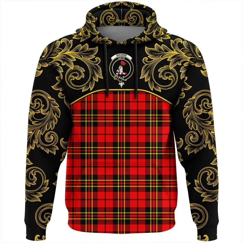 Printivon Brodie Modern Tartan Clan Crest Hoodie Empire I