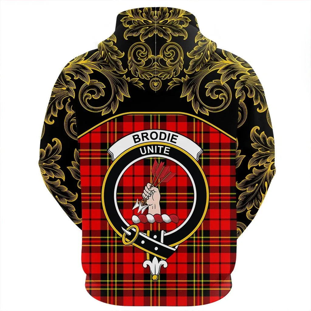 Printivon Brodie Modern Tartan Clan Crest Hoodie Empire I