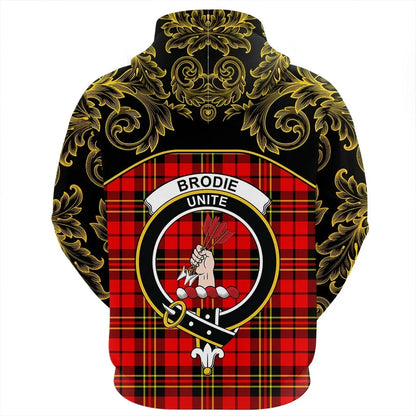 Printivon Brodie Modern Tartan Clan Crest Hoodie Empire I