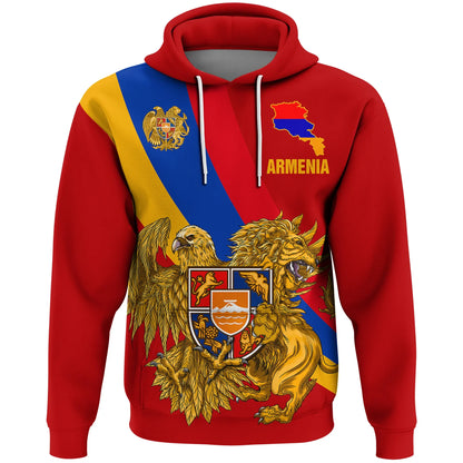Armeria Special Flag Hoodie Unisex Printed Zip Hoodie