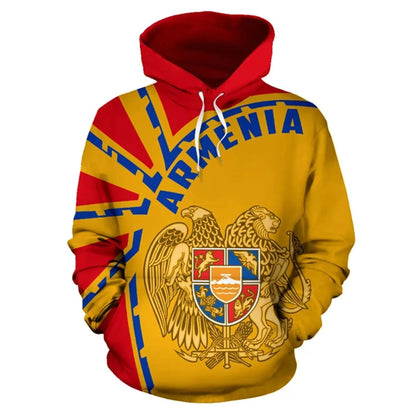 Armenia Map Hoodie Armenia Flag Unisex Printed Hoodie
