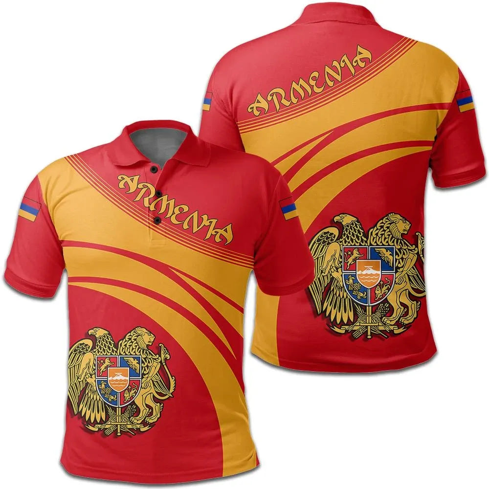 Armenia Coat Of Arms Polo Shirt Cricket Style W