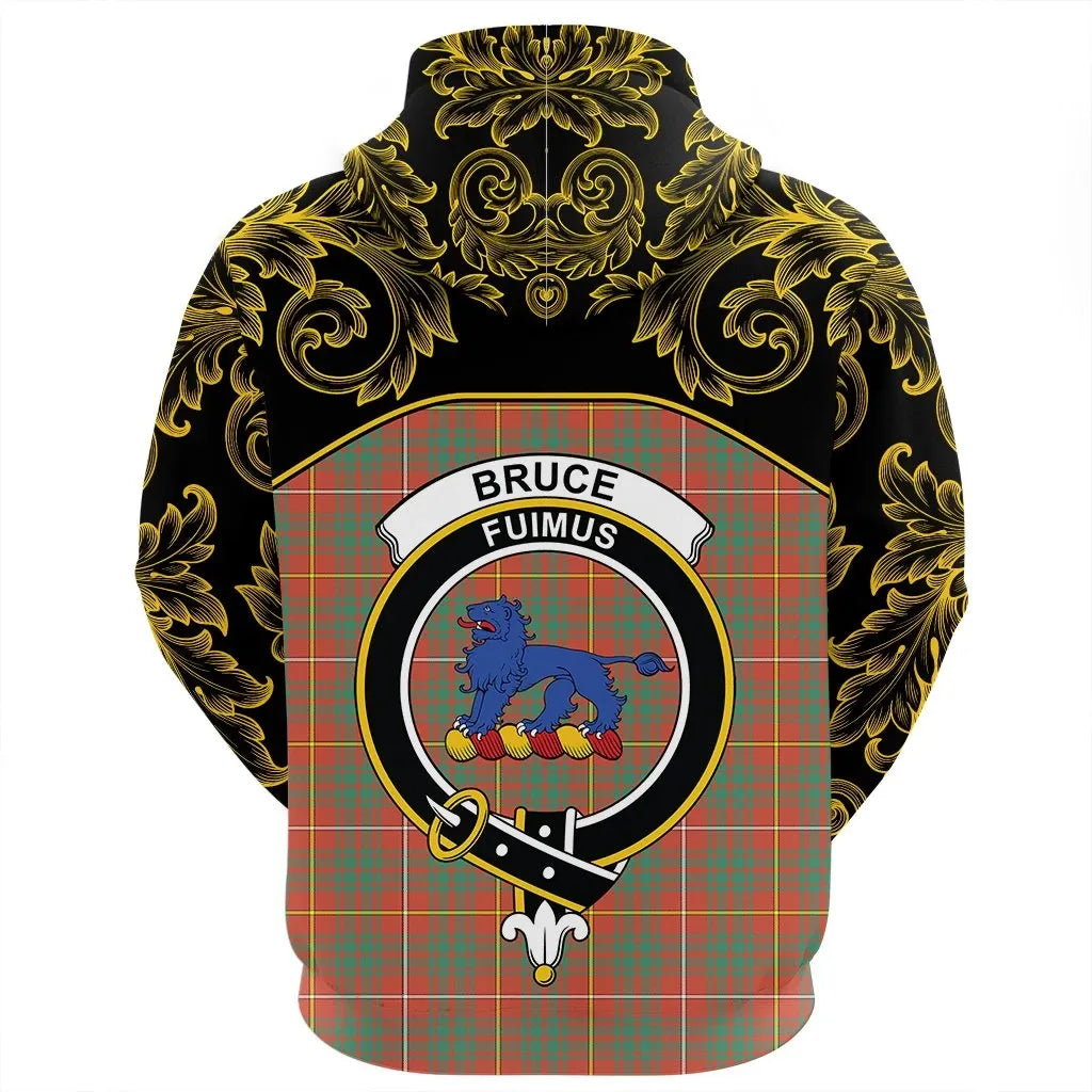Printivon Bruce Ancient Tartan Clan Crest Hoodie Empire I