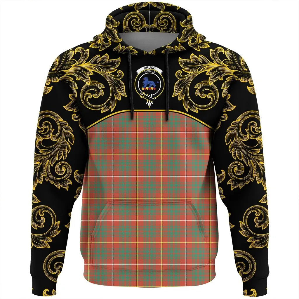 Printivon Bruce Ancient Tartan Clan Crest Hoodie Empire I