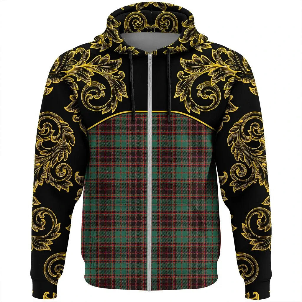 Printivon Buchan Ancient Tartan Clan Crest Zip Hoodie Empire I