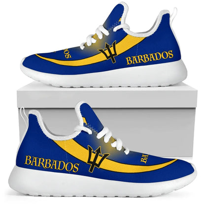 Barbados Flag Mesh Knit Sneakers