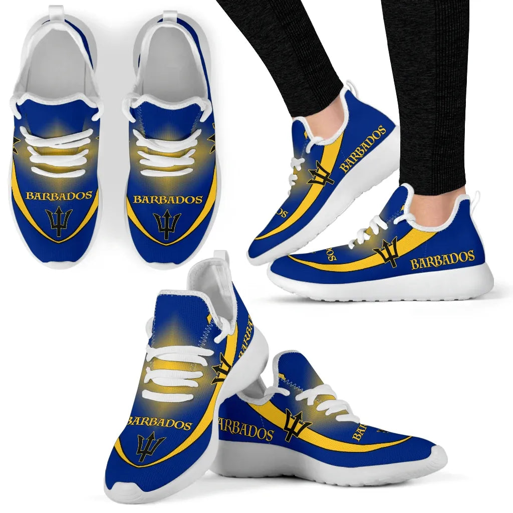 Barbados Flag Mesh Knit Sneakers