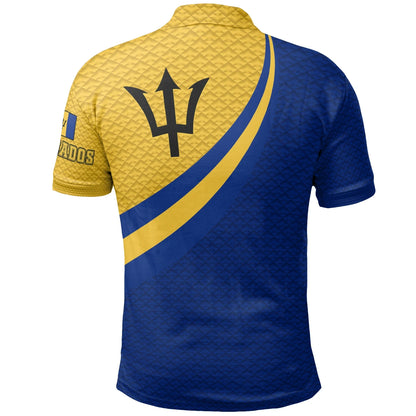 Barbados Polo Shirts Barbados Coat Of Arms and Flag Color