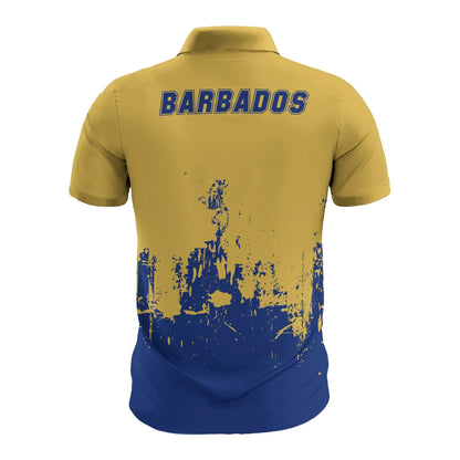 Barbados Men's All Over Print Polo Shirt Model