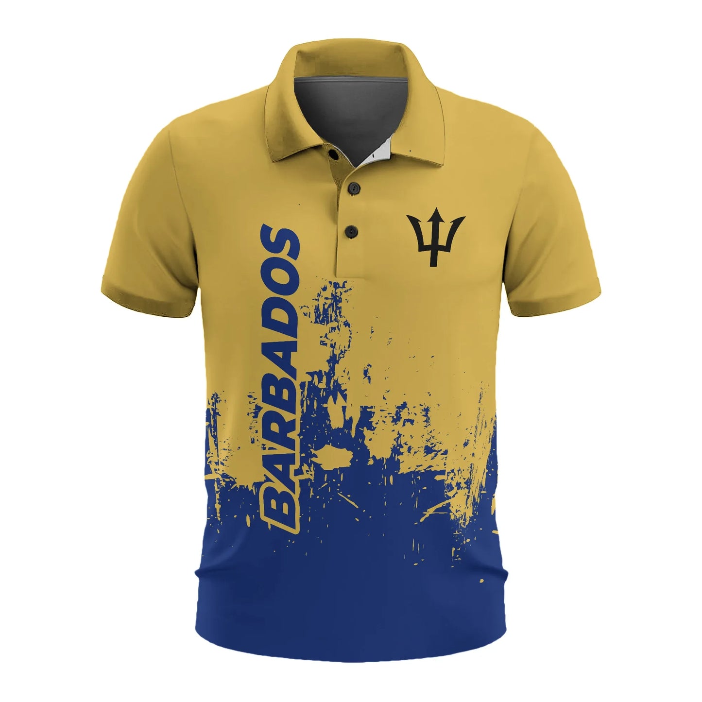 Barbados Men's All Over Print Polo Shirt Model