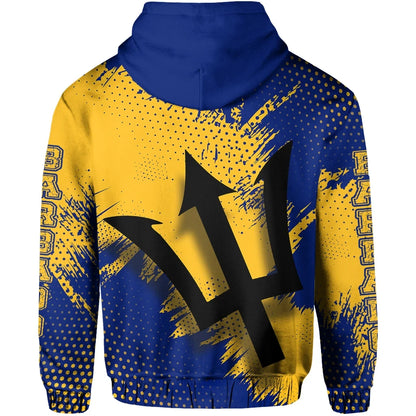 Barbados Hoodie Vincent Style Unisex Printed Zip Hoodie
