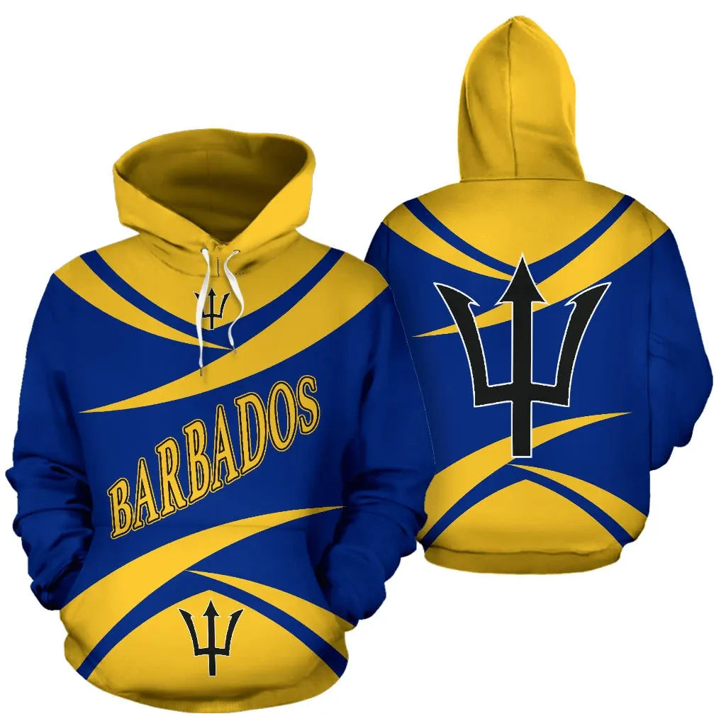 Barbados All Over Hoodie Thorny Style