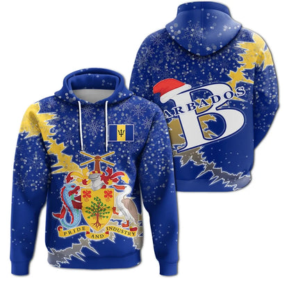 Barbados Christmas Coat Of Arms Hoodie X Styl