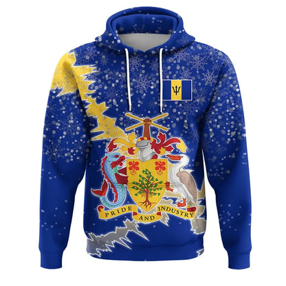 Barbados Christmas Coat Of Arms Hoodie X Styl