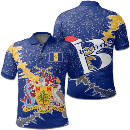 Barbados Christmas Coat Of Arms Polo Shirt X Style