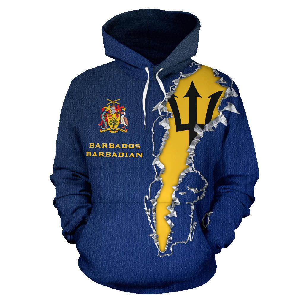 Barbados Forever Hoodie Coat Of Arms